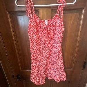 Red Floral Sundress